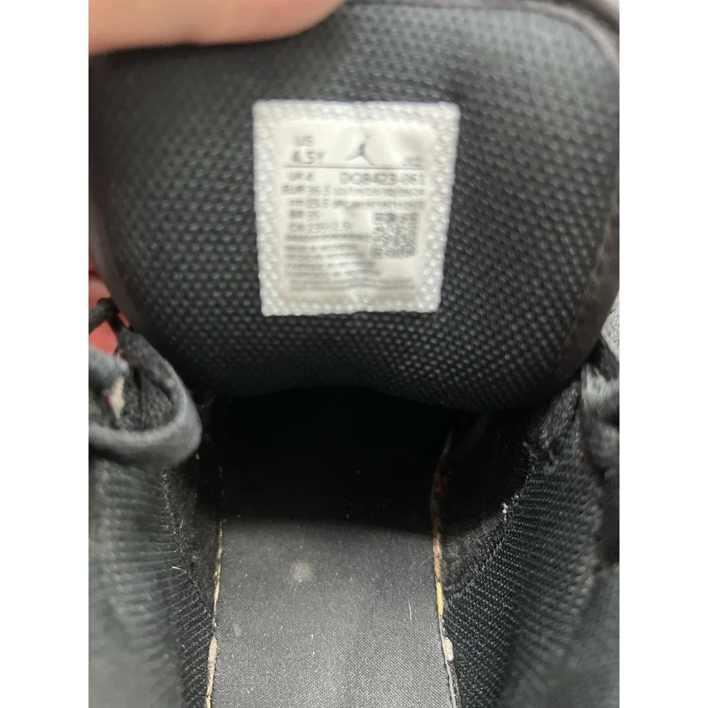 Nike Air Jordan‎ 1 Mid Shoes Black Gym Red White DQ8423-061 Youth 4.5